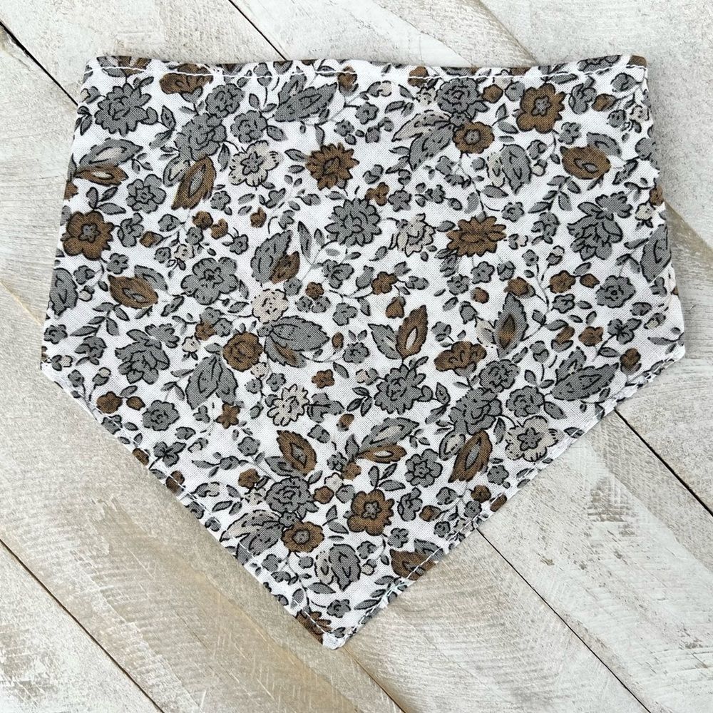 Brown floral bandana size small